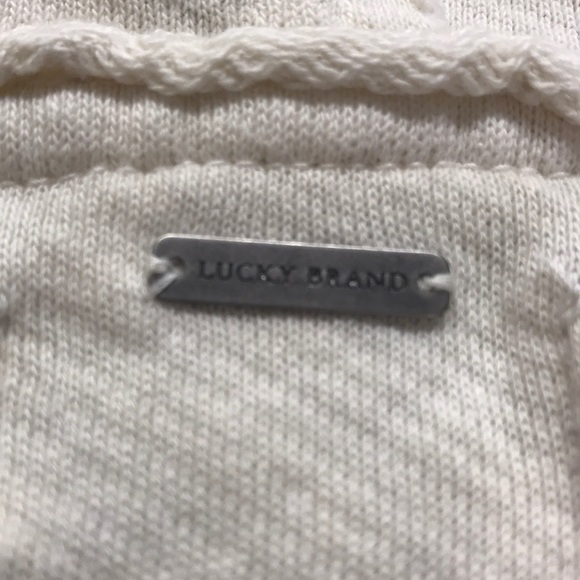Lucky Brand Embroidered Flower Cream Sweatshirt Sm - Picture 3 of 5